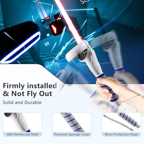 3 in 1 Gorilla Tag Long Arms for Oculus Meta Quest 2 and Quest 3,Beat Saber Handles Attachment/Golf Club Extension Grips for VR Sticks Controller Accessories,Enhance VR Game Experience in Kuwait