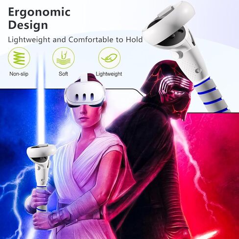 3 in 1 Gorilla Tag Long Arms for Oculus Meta Quest 2 and Quest 3,Beat Saber Handles Attachment/Golf Club Extension Grips for VR Sticks Controller Accessories,Enhance VR Game Experience in Kuwait