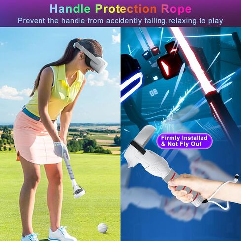 3 in 1 Gorilla Tag Long Arms for Oculus Meta Quest 2 and Quest 3,Beat Saber Handles Attachment/Golf Club Extension Grips for VR Sticks Controller Accessories,Enhance VR Game Experience in Kuwait