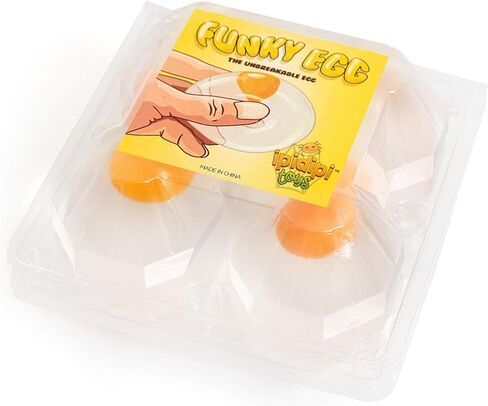 ألعاب IPIDIPI TOYS Funky Egg Splat Ball Squishy Toys - 6 عبوات من كرات صفار البيض لتخفيف التوتر - ألعاب ممتعة حسية للأطفال - القلق، مواد تخزين - تساعد في علاج التوحد وADHD - ألعاب مرضية in Saudi Arabia
