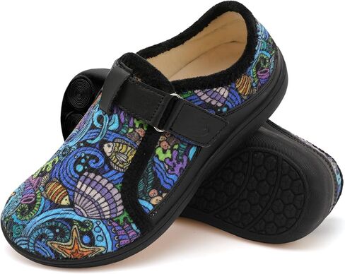 Spesoul شباشب نسائية واسعة قابلة للتعديل أحذية منزلية داخلية وخارجية شباشب بيرفوت أحذية مشي مريحة وذمة منتفخة أحذية لمرضى السكري in Kuwait