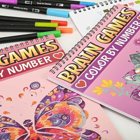 Bonream 3 Pack Mandalas Coloring Books for Adults,Unique Mandala Pattern for Relaxation, Adults Coloring Book Spiral Bound,Relaxing Coloring Books for Women in Kuwait