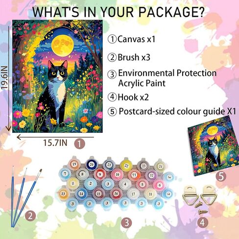 Arttoplus 4 Pack Paint by Numbers Kit for Adults Landscape- Adult Paint by Number Kits, DIY Acrylic Paint by Number Porch Light for Home Wall Decor(12x16in) in Saudi Arabia