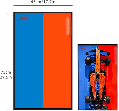 Display Wallboard for Lego Technic 42141 McLaren Formula 1 2022 Replica Race Car, Gift Ideas for Lego Car Wall Mount Fans, Compatible with Lego Mclaren F1, 19.7 x 31.5 in in Saudi Arabia