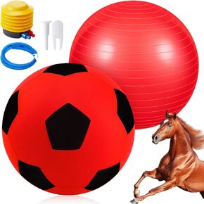 Giant Herding Ball with Ball Cover Horse Toys for Horses Stall Entertainment Play, Pump Included (Blue,40 Inches)