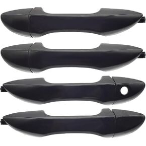 Set of 4 Exterior Door Handles for 2014-2019 Toyota Corolla, Front and Rear Left Driver & Right Passenger Side Repalces 6921102230C0, 6921202080C0