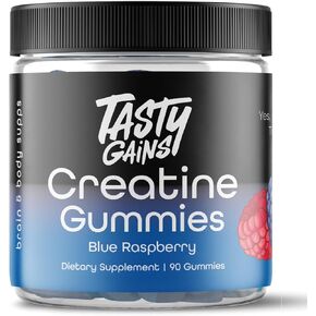Creatine Infused Gummies, 90g of Creatine, Non-GMO, Vegan - Build Muscle & Boost Strength for Men & Women (1g Creatine Monohydrate Per Gummy) Made in USA