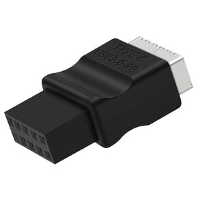 محول تمديد رأس COMeap USB 2.0 إلى USB 3.2 Gen 1 للوحة الرئيسية مع مفتاح من النوع E-مقبس لوحة أمامية أنثى إلى محول تحويل داخلي برأس 9 سنون