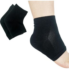Gel Heel Sports Sock for Kids with Heel Disease Plantar Fasciitis Heel Pain Cracked Feet (1 Pair Kids 3-7 Women 5-9)