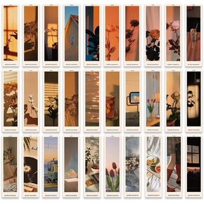 Van Gogh Oil Painting Bookmarks for Women Men Kids Boys Girls Children Teens, 30PCS