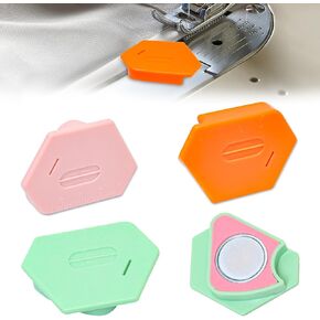 3 Pack Magnetic Seam Guide, Multifunctional Magnetic Seam Guide for Sewing Machine with Scale, Polygonal Magnetic Hemmer Seam Guide for Sewing Machine, Sewing Accessories Supplies