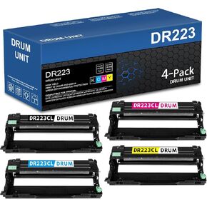 TN223 TN-223BK/C/M/Y Toner Cartridges 4 Pack Replacement for Brother TN-223 TN223BK/C/M/Y Toner HL-L3290CDW MFC-L3750CDW Printer Toner, TN2234PK (TN223BK, TN223C, TN223M, TN223Y)