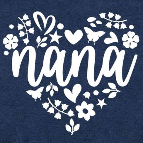 تي شيرت حريمي الجدة نانا قميص Rockin' The Nana Life مطبوع عليه حروف قصيرة الأكمام مضحك الجدة تي شيرت علوي in Saudi Arabia