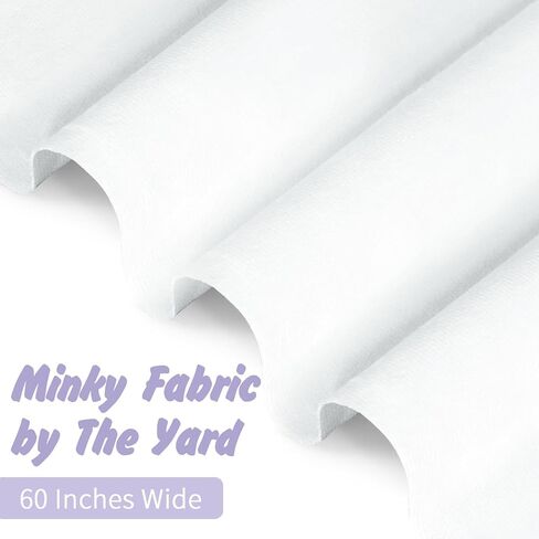 قماش Entisn Minky من The Yard، مقاس 2 ياردة × 60 بوصة واسع من نسيج الصوف المنكي المقطوع مسبقًا، نسيج مينكي أسود، نسيج قطيفة ناعم من المنكي الصلب للبطانية وغطاء الوسادة والوشاح والخياطة in Saudi Arabia