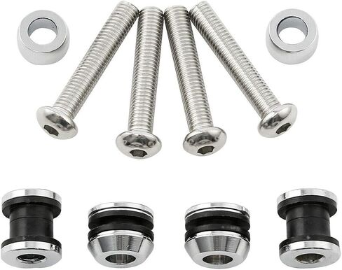 H-D Quick Release Docking Hardware Kit Fits For Harley Sportster XL Detachable Sissy Bar 2004-2020, chrome#5 in Kuwait