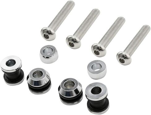 H-D Quick Release Docking Hardware Kit Fits For Harley Sportster XL Detachable Sissy Bar 2004-2020, chrome#5 in Kuwait