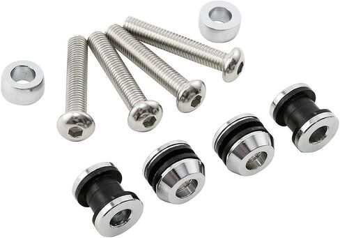 H-D Quick Release Docking Hardware Kit Fits For Harley Sportster XL Detachable Sissy Bar 2004-2020, chrome#5 in Kuwait