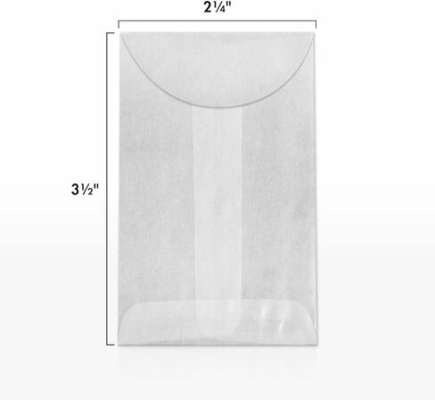 مظاريف LUXPaper ذات النهاية المفتوحة | 1 3/4 بوصة × 2 3/4 بوصة | غلاسين | 30 رطل. نص | 1,000 الكمية in Saudi Arabia