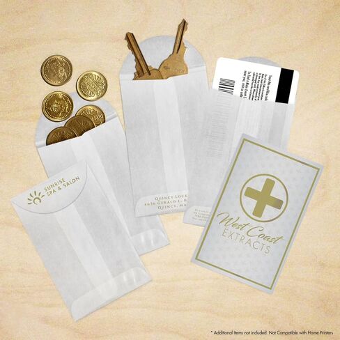 مظاريف LUXPaper ذات النهاية المفتوحة | 1 3/4 بوصة × 2 3/4 بوصة | غلاسين | 30 رطل. نص | 1,000 الكمية in Saudi Arabia