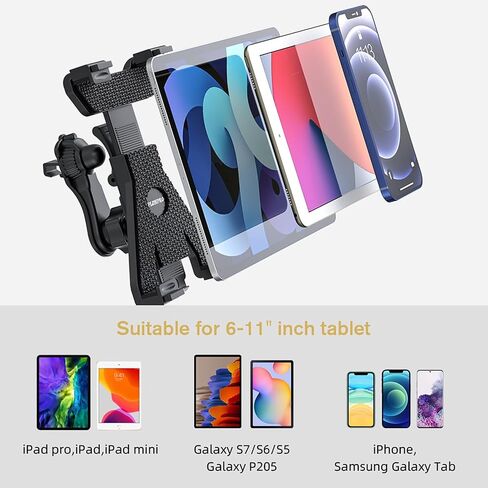 PLDHPRO Tablet Holder for Truck, Adjustable Tablet Mount Heavy Duty Drill Base Stand Compatible with iPad, Samsung Galaxy Tab and Other 7-12.9" Tablets for Desk Commercial Vehicles, Trucks in Saudi Arabia