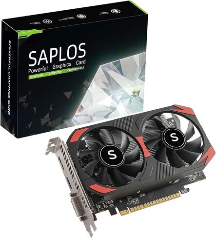 GTX 1050 Graphics Card for PC, 4GB GDDR5 128-bit, HDMI DisplayPort DVI-D, Computer GPU, Gaming Video Card, Low Profile, PCI Express x16, DirectX 12 in Saudi Arabia