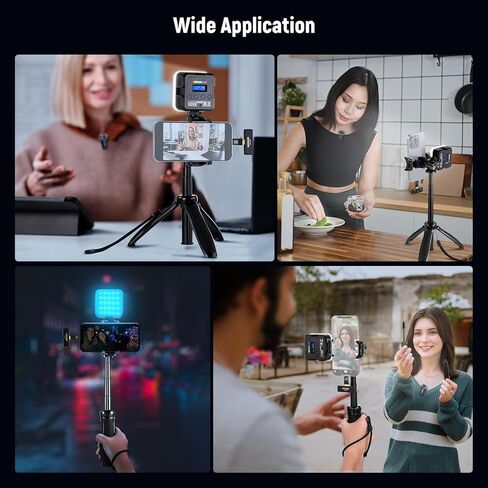 حامل ثلاثي لكاميرا الهاتف NEEWER TP38، حامل ثلاثي معدني قابل للتمديد 15 بوصة مع حامل هاتف، محول كاميرا الحركة متوافق مع Hero 12 11 10 9، حامل ثلاثي برأس كروي 360 درجة لمدونات الفيديو in Kuwait