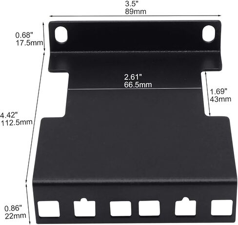 Aiwaiufu Server Rack Depth Extender, 1U Recessed Rack Extender Deep Mount Adapter Kit for Network Rack in Kuwait