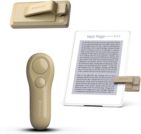 SK SYUKUYU Page Turner for Kindle Paperwhite Oasis Kobo eReaders Accessories, RF Remote Control Page Turner Clicker for ipad Tablets Reading Novels Comics, Remote Camera and Video Button(Black) in Saudi Arabia