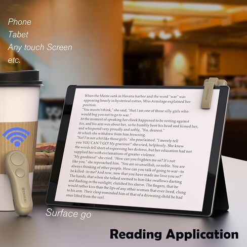 SK SYUKUYU Page Turner for Kindle Paperwhite Oasis Kobo eReaders Accessories, RF Remote Control Page Turner Clicker for ipad Tablets Reading Novels Comics, Remote Camera and Video Button(Black) in Saudi Arabia