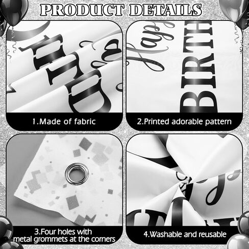 6 x 3.6 Ft Coquette Happy Birthday Banner Pink Bow Birthday Decorations Birthday Party Photography Backgrounds Pink Bachelorette Decor Glitter Balloon Sign for Girls Cute Coquette Supplies in Saudi Arabia