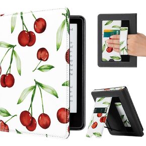 CoBak Case with Stand for Kindle Paperwhite - Durable PU Leather Cover with Auto Sleep Wake, Card Slot, Hand Strap Feature - Fits Kindle Paperwhite 11th Generation 6.8" Signature Edition 2021 Released