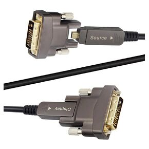 كابل HDMI DVI بطول 15 قدم 4K، كابل HDMI من الألياف الضوئية، Micro HDMI إلى HDMI أو DVI، نوع قابل للفصل A إلى DVI، D إلى DVI، سرعة فائقة 18 جيجابت في الثانية، مرن نحيف، طويل ممتد، لجهاز العرض TV Xbox PS