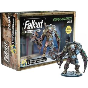 Modiphius Entertainment: Fallout: Wasteland Warfare - Super Mutants: Swan - 1 Figure, 32mm Unpainted Resin RPG Miniatures, Commonwealth Wave