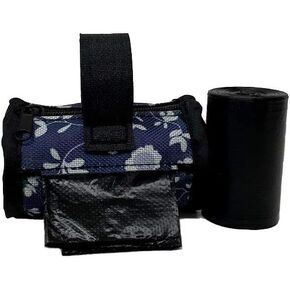 Barrel Dispenser with 2 Rolls Refill Bags (Blue Argyle)
