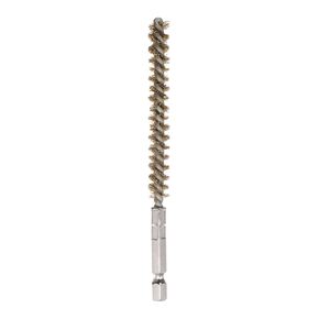 5Pcs Bore Brush Brass 8mm Dia Cleaning Twisted Bronze Wire Brush Tube Pipe Cleaner with Handle 1/4 Inch Hex Shank for Tubes, Ports, Bearings