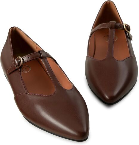 Trary Flats for Women, T-Straps Mary Jane Shoes Women, Pointed Toe Rothys Flats for Women, Women's Flats, Black Flats for Women, Work Shoes Women, Shoes for Women Dressy, Business Casual Shoes Women in Kuwait