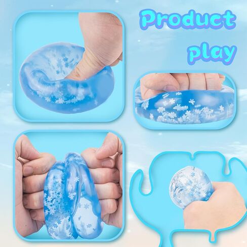 Fidget Toy Stress Cube 3 Pack - Collectible Stress Cube Squishy Balls - Slow Rising Stress Balls Stretchy Fidget Ice Cube for Anxiety Stress Relief, Maltose Filling in Saudi Arabia