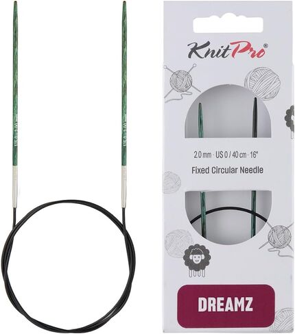 KnitPro Dreamz Fixed Circular Needles 16" (40cm) | US Size 11 (8mm) in Saudi Arabia