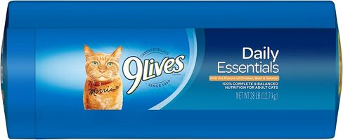 9Lives Daily Essentials طعام القطط الجاف، حقيبة بوزن 3.15 رطل (عبوة من 4 قطع) in Kuwait