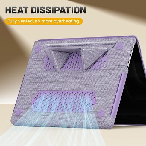 HXCASEAC Case Compatible with MacBook Pro 16 inch Case 2024 2023 2022 2021 with Foldable Stand, Anti-Scratching Protective Cover (M4 M3 M2 M1) A3186, A3403, A2991, A2780, A2485 PU Leather, Pink in Kuwait