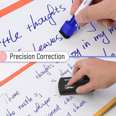 Mr. Pen- Dry Erase Markers with Eraser Cap, 16 Pack with 1 Whiteboard Eraser, Fine Tip, Colorful, Magnetic Dry Erase Markers with Magnet, Dry Erase Markers and Eraser, Dry Erase Marker with Eraser in Saudi Arabia