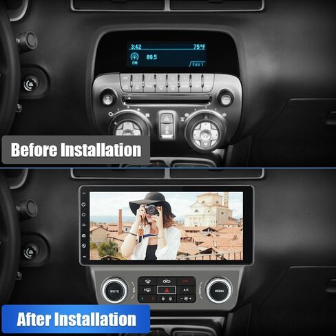 4GB+64GB Car Radio for Chevy Camaro 2010 2011 2012 2013 2014 2015, Android 13 Head Unit Upgrade Support WiFi Bluetooth 4G Online GPS Navigation Wireless CarPlay Android Auto and Free Rear Camera in Saudi Arabia