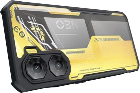 حافظة QUIETIP متوافقة مع هاتف Nubia Neo 2 5G مع واقي شاشة، غطاء واقٍ صلب شفاف مقاوم للصدمات من البولي كربونات، أسود in Kuwait