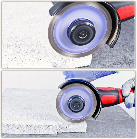 S&R Turbo Diamond Cutting Disc 180 mm / 7 Inch (180 x 10 x 22.2 / 15.88 mm), with Rhombus Hole and Reducer 22.23 mm to 15.88 mm Bore, for Concrete, Brick, Masonry, Tiles in Saudi Arabia