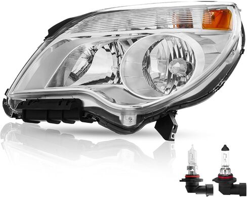 Compatible with 2010-2015 Chevy Equinox Headlight LS/LT/LTZ Halogen Type LH + RH Passenger & Driver Side in Kuwait