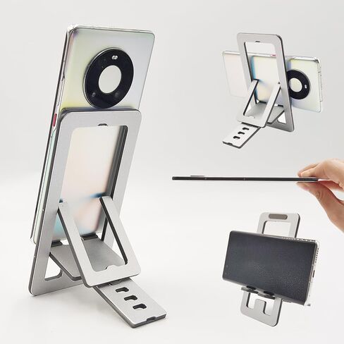 حامل هاتف خلوي للمكتب، حامل هاتف خلوي يدور 360 درجة مع قاعدة معدنية، حامل هاتف قابل للتعديل للمكتب، السفر، حافظات هواتف سميكة (أصفر) in Kuwait