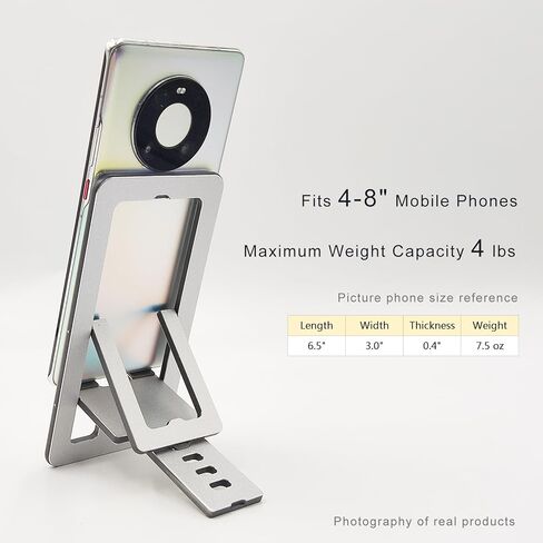 حامل هاتف خلوي للمكتب، حامل هاتف خلوي يدور 360 درجة مع قاعدة معدنية، حامل هاتف قابل للتعديل للمكتب، السفر، حافظات هواتف سميكة (أصفر) in Kuwait