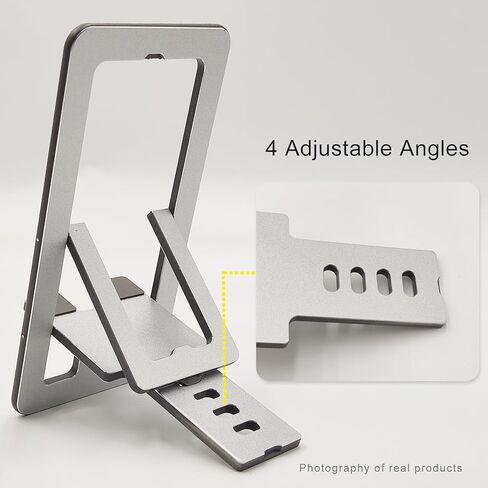 حامل هاتف خلوي للمكتب، حامل هاتف خلوي يدور 360 درجة مع قاعدة معدنية، حامل هاتف قابل للتعديل للمكتب، السفر، حافظات هواتف سميكة (أصفر) in Kuwait