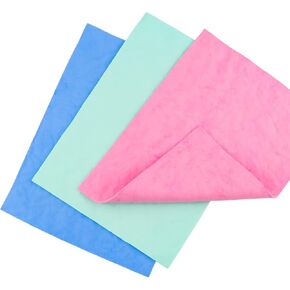 Briartw 9 pcs Stamp Shammy for Clean Stamps and Acrylic Blocks,3 Colors Suede Cloth Reusable Stamp Cleaner Super Absorbent Towel 6.8x8.07 Stamp Cleaning Cloth Stamps and Craft Supplies