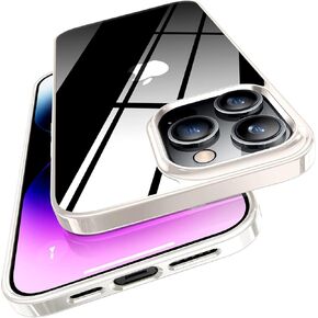 حافظة TORRAS شفافة كريستالية لهاتف iPhone 16 Plus، رفيعة للغاية [غير صفراء] [حماية عسكرية] غطاء سيليكون TPU مناسب لحافظة هاتف iPhone 16 Plus، ناعم، شفاف، 6.7 بوصة